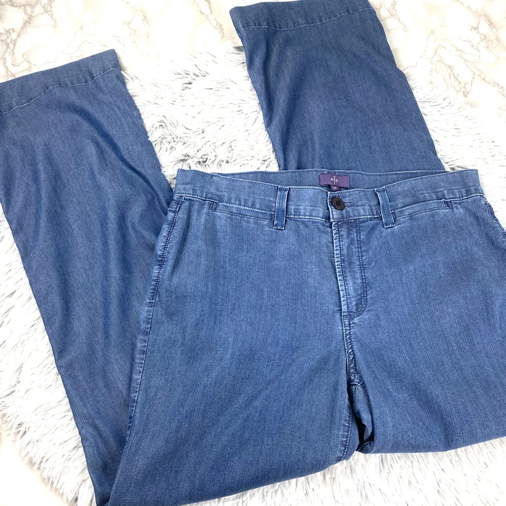 NYDJ Wide Leg Lift/Tuck Denim Pants EUC